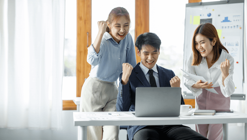 Asian business professionals conducting structured brainstorming workshop for risk identification and strategic planning